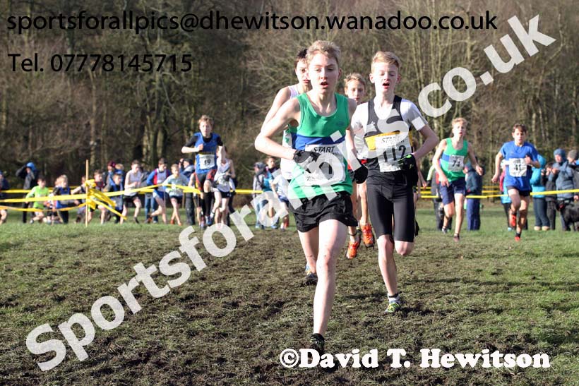 Boys under-13 Northern Cross Country Champs., Witton Park, Blackburn. Photo: David T. Hewitson/Sports for All Pics